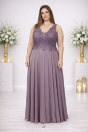 grote maat galajurk lila maat 44, 46