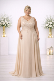 grote maat galajurk beige maat 44, 46