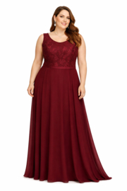 bordeaux rode galajurk grote maat 46, 48, 50