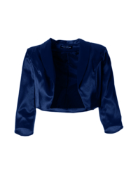 royalblauwe bolero maat  52, 54, 56, 58