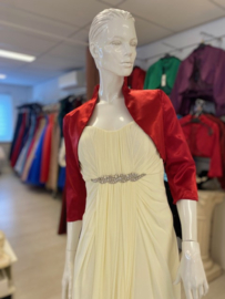 rode bolero satijn maat 32, 34, 36