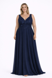 grote maat galajurk marineblauw 48, 50