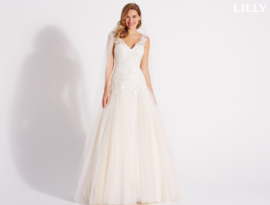 Trouwjurk Lilly Bridal, maat 32, 34, 36