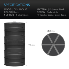 AC Infinity kruiden droognet 6 lagen 60 cm Diameter