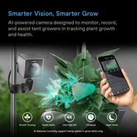 AC Infinity SPECTRON 3 Ai kweek camera 4K plant monitoring