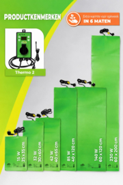 Biogreen Warmtemat 60 x 120 cm 140 W met Thermo2 thermostaat