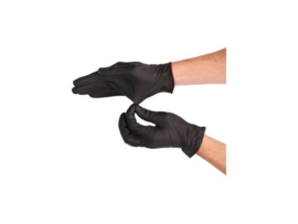 Soft Nitril Handschoenen Poedervrij XL Zwart 100 Stuks