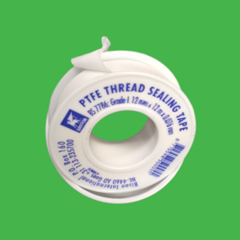 Teflon tape voor een waterdichte seal.