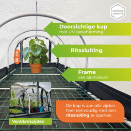 Biogreen Kweekkas Jumbo XXL met warmtemat en digitale thermostaat