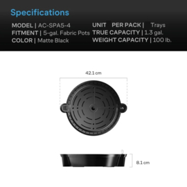 AC Infinity Zelf bewaterende Pot bases