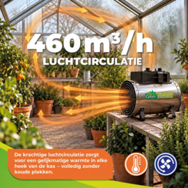 Biogreen Kasverwarming Phoenix 2800 W met thermostaat