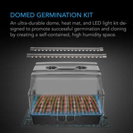 AC Infinity Humidity Dome Kweekset Verwarmingsmat + LED - AC-HMX5