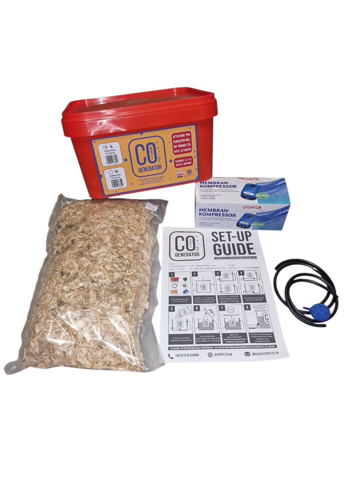 Co2 emmer MotherNature 5L incl pomp