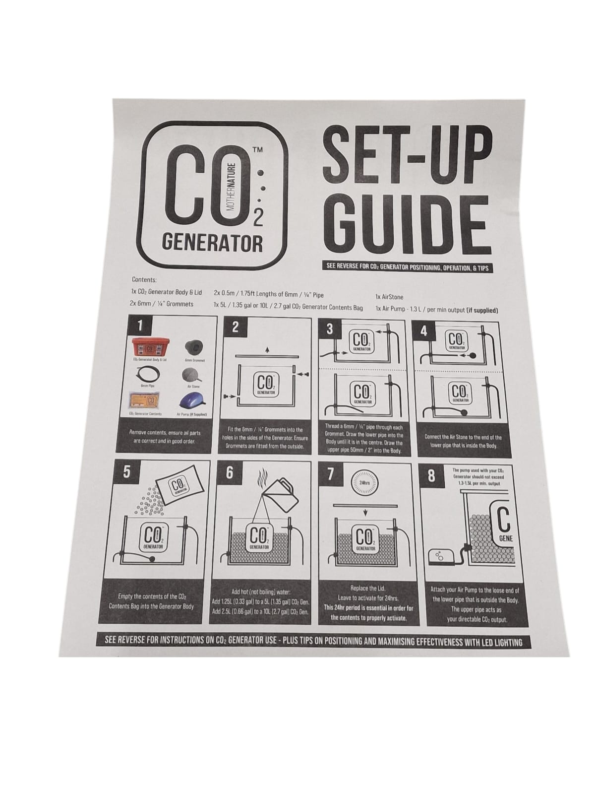 Co2 emmer MotherNature 5L incl pomp