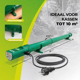 Biogreen Kasverwarming Vorstbeveiliger 135 W met digitale thermostaat