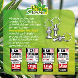 Biogreen Hamerkopschroeven met moer en ring M6 - 5 stuks
