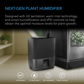 AC Infinity CloudForge T5 luchtbevochtiger 9L met VPD-regeling