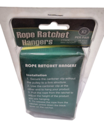 Rope Ratchet Hangers – 2 stuks - Koopjeshoek
