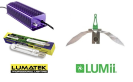 LUMATEK HPS 250 Watt set + LUMii Black Reflector