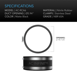 AC INFINITY Noise Reduction Clamp 150mm