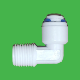 RO  Quick connect fitting 1/4 - 1/4"  90°