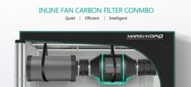 Mars Hydro 150mm Inline ventilator Filter set met Speed Control