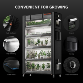 Spider Farmer 6-Laags Planten kast met 220W Grow LEDs