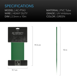 AC Infinity Binddraad groen gerubberd 10 m - AC-PTA3
