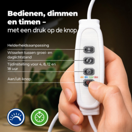 Biogreen LED plantenlamp Leaf 4,8 W dimbaar met timer