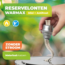 Biogreen Reservelonten voor Warmax Antifrost en Mini - 2 stuks