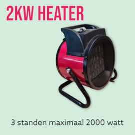 Pro line Keramische ventilator kachel 2000W