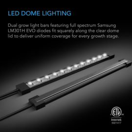 AC Infinity Humidity Dome Kweekset Verwarmingsmat + LED - AC-HMX5