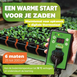 Biogreen Warmtemat 60 x 120 cm 140 W met Thermo2 thermostaat