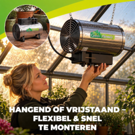 Biogreen Kasverwarming Phoenix 2800 W met thermostaat