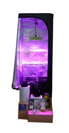 LED Kweektent Homebox 60x60x160 met 240 watt LED power.