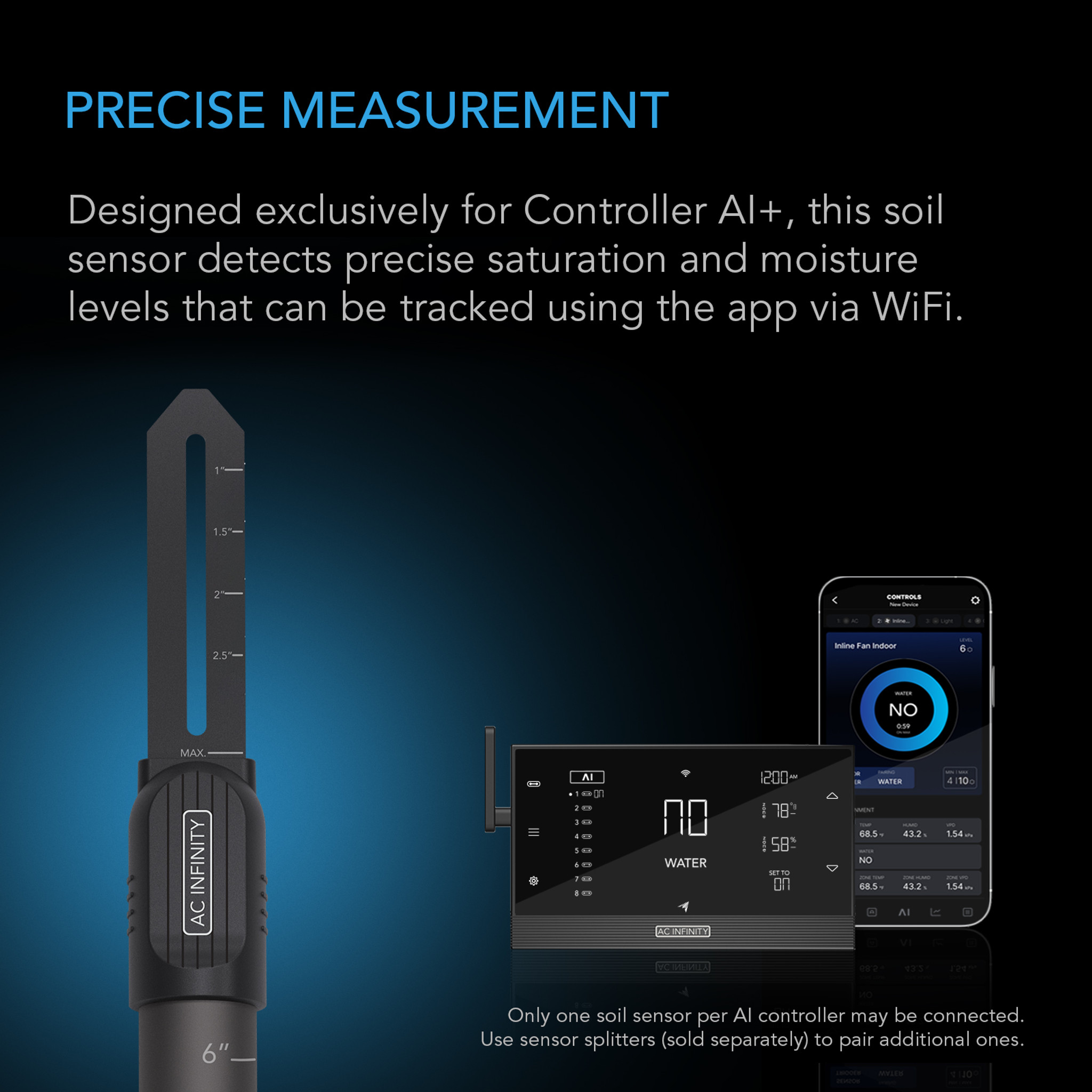 AC Infinity Grond Sensor voor Ai+ controller