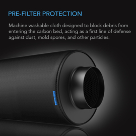 AC INFINITY stof filterdoek voor Carbon Filter 4-Inch