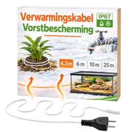 Biogreen Bodemverwarmingskabel 4,3 m 25 W
