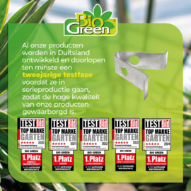Biogreen V-klemmen voor kasprofielen RVS - 10 stuks