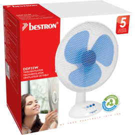 BESTRON DDF35W BUREAUVENTILATOR 35 CM WIT 40 WATT