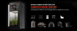 Spider Farmer Grow Tent Kit 70×70×160 cm + Controller - Koopje