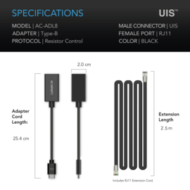 AC INFINITY RJ11/12 UIS adapter Type B