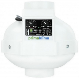 Buisventilator Prima Klima PK100 met fancontroller en thermostaat 280m3/uur