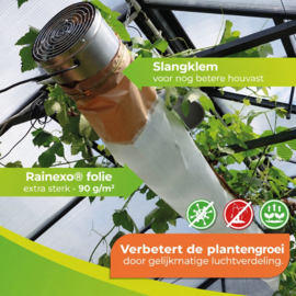 Biogreen Luchtverdeelslang 3 m voor kasverwarming