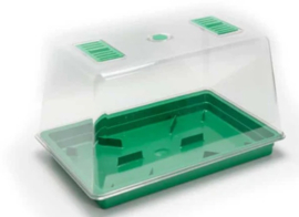 Grote stevige kweekkas met ventilatie 40x25 cm