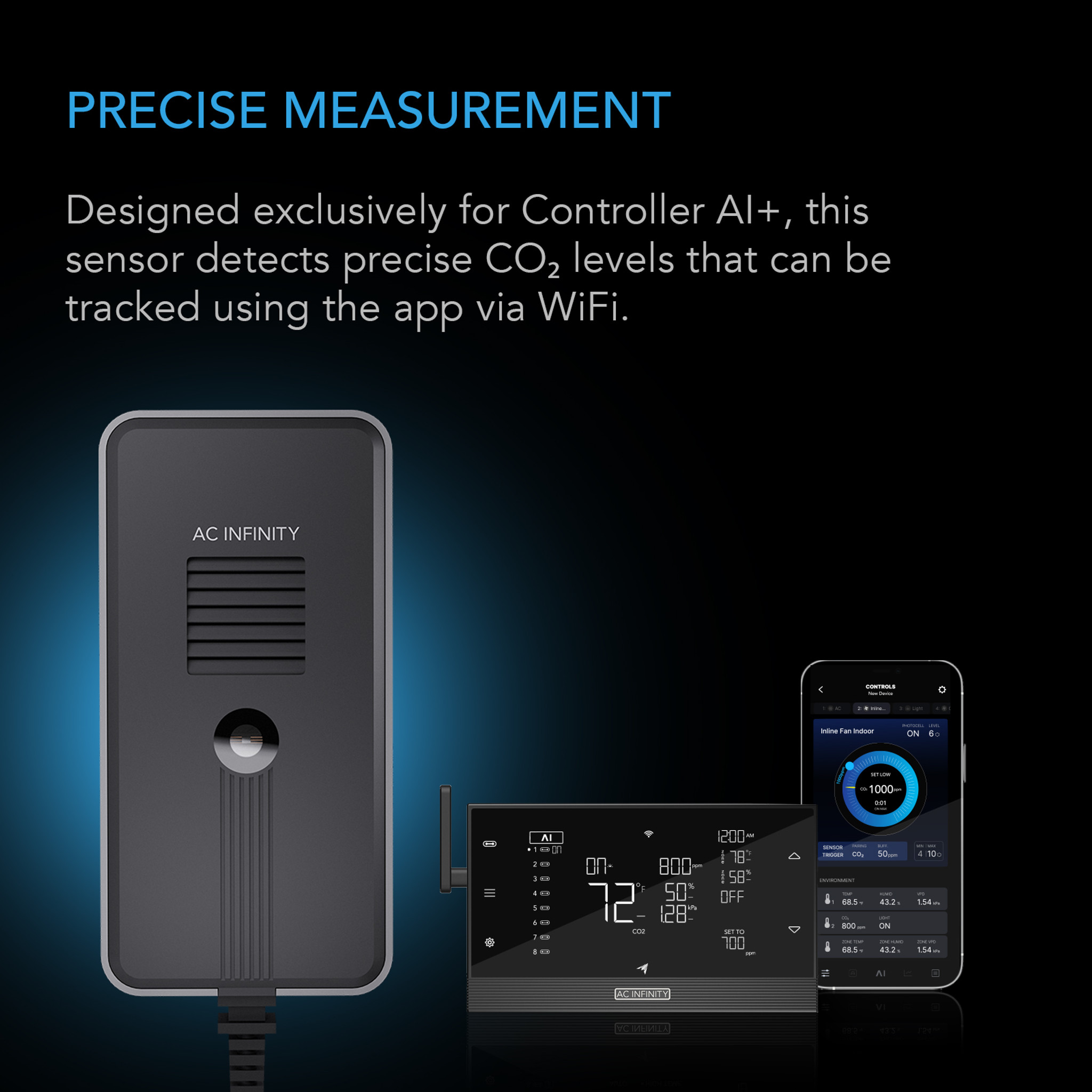 AC INFINITY CO2 + Light Sensor