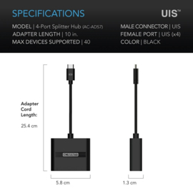 AC Infinity UIS Splitter Hub 4-poorts - AC-ADS7
