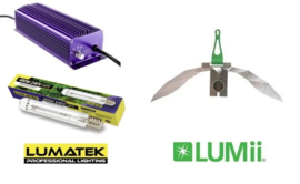 LUMATEK HPS 400 Watt set + LUMii Black Reflector