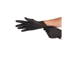 Soft Nitril Handschoenen Poedervrij XL Zwart 100 Stuks