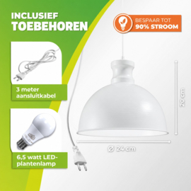 Biogreen LED plantenlamp Florabooster 500 - wit